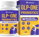 Lifeatlas GLP ONE Suplemento Probiótico Silencioso GLP ONE con 30 Billones AFU Akkermansia Probiótico, GLP ONE Probióticos para Mujeres y Hombres, Daily GLP ONE Suplemento, 1 Pack