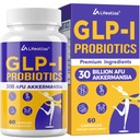 Lifeatlas GLP ONE Suplemento Probiótico Silencioso GLP ONE con 30 Billones AFU Akkermansia Probiótico, GLP ONE Probióticos para Mujeres y Hombres, Daily GLP ONE Suplemento, 1 Pack
