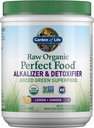 Jardín de la vida crudo orgánico perfecto Alimento Alkalizer " Detoxifier Juiced Greens Superfood Powder - Lemon Ginger, 30 Servings - Non-GMO, Gluten Free Whole Food Dietary Supplement, Plus Probiotics