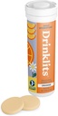 Drinklits Orange Electrolyte Tablets for Hydration | Great Taste - 0g Sugar - Essential Electrolytes - Daily Use | Single Tube (10 Tablets/Servings)