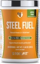 SteelFit Steel Fuel 5g BCAAs Amino Acids Powder for Intra-Workout to Accelerate Muscle Growth & Mejor Endurance - 30 Servings in Apple Pear - BCAA Supplements Powder for Electrolytes & Recovery