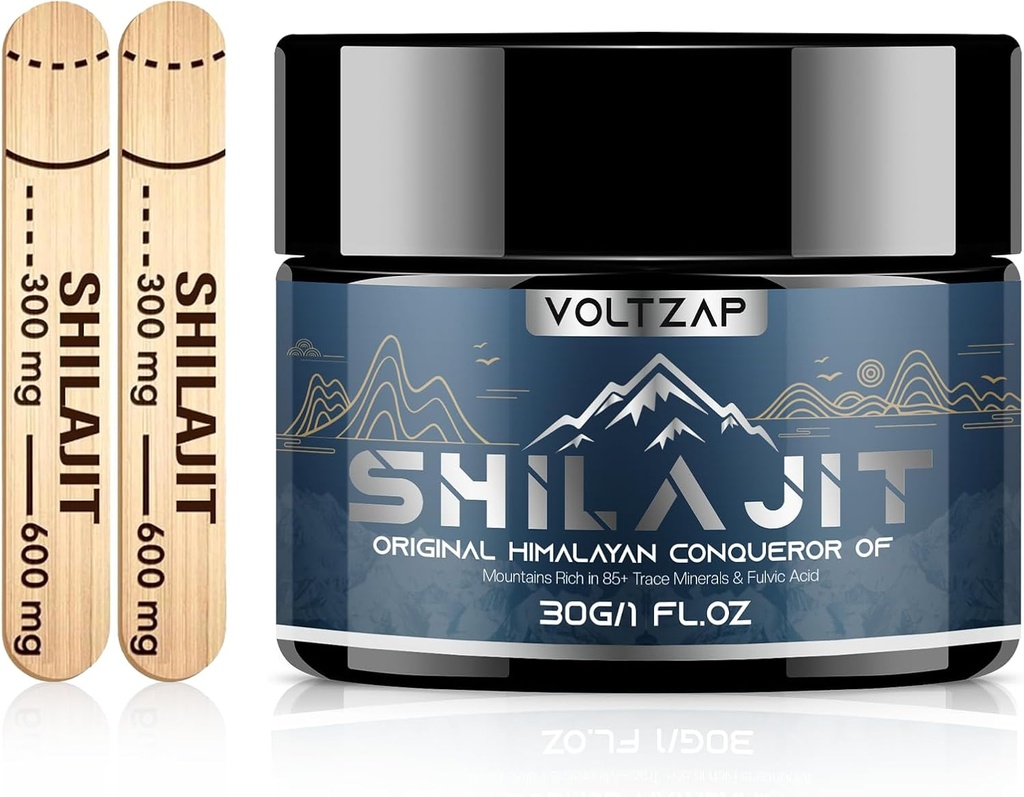 Shilajit Puro Himalaya Resina orgánica: Máxima potencia natural Shilajit resina orgánica con 85+ Soporte Metabolismo sistema inmunológico