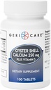 Gericare Oyster Shell Calcium 250mg, Vitamina D 125IU Tablets, Bone Health Nutritional Supplement, 100 Count (Pack of 1)