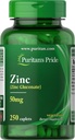 Pride de Puritan Zinc 50 Mg, 250 Conde