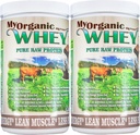 Orgánica Whey Protein Powder Grass-Fed Cold Proceso Grade-A Milk rBST Polvo de proteínas de chocolate sin hormonas sin preservativa pura Whey Protein 42g de proteína en sólo 2 Scoops (1 libra 2 paquete, chocolate)