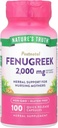 Verdad de la naturaleza Fenugreek 2000 mg Suplementos, 100 Cuenta (Pack of 1)