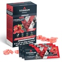 TITANIUM Energy Chews for Running, Cycling - Plant-Based Natural Endurance Gummies to Re Fuel - Energy Supplements - Preworkout Snack Bloks - Faster Than Energy Gels - No Caffeine - 8 Conde