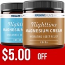 Cocoa Magnesium Cream & Unscented Magnesium Cream (2 Item Bundle)