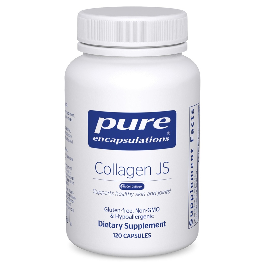 Pure Encapsulations Collagen JS - Skin & Joint Health* - 1,000 mg Hydrolyzed Biocell Collagen - Gluten Free " Non-GMO - 120 Capsules