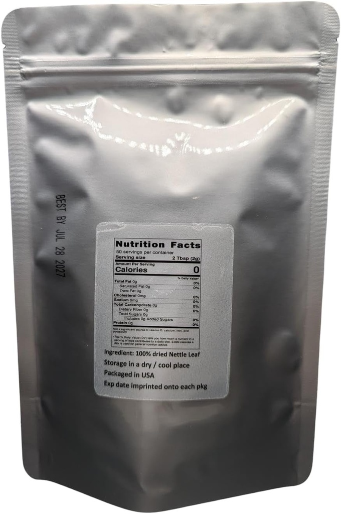 Nettle Leaf - Urtica dioica Leaf Dried Loose 100% de Nature (1 oz)