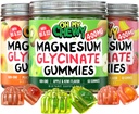 Magnesium Gummies Variety Pack – 3 botellas (60 cada uno) – Strawberry Banana, Apple Kiwi &amp; Peach Mango