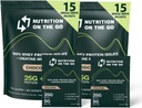 Nutrición en la proteína de Go Whey Packets con crema – 25g Proteína + 5g Creatina – Polvo de proteína de un solo paso – Chocolate (30-Pack)