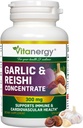 Ajo &amp; Reishi Capsules - Cardiovascular Health &amp; Immune Support - Potent Whole Bulbs Extract, No Aftertaste - 120 Vegan Caps