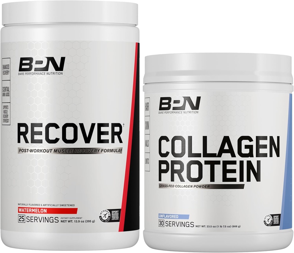 BARE PERFORMANCE NUTRITION BPN Recover &amp; Collagen Protein Bundle
