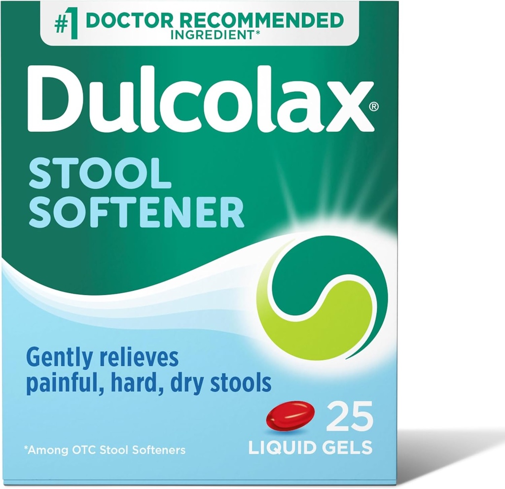 Docusate Sodium 100 mg, 25 condes