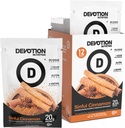 Devotion Nutrition Protein Powder Blend ← Gluten Gratis, Keto Friendly, No Añadido Sugars Silencio 1g MCT  20g Whey &amp; Micellar Protein ← 12 Count Packets (Sinful Cinnamon)