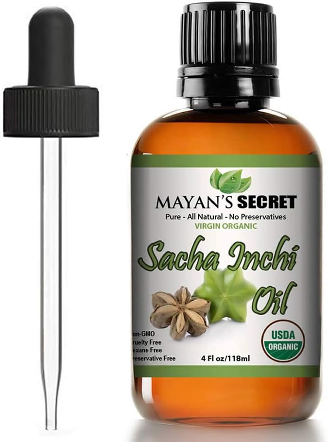 Aceite Secreto de Mayan Sacha Inchi - USDA Certified Organic Omega-3-6-9