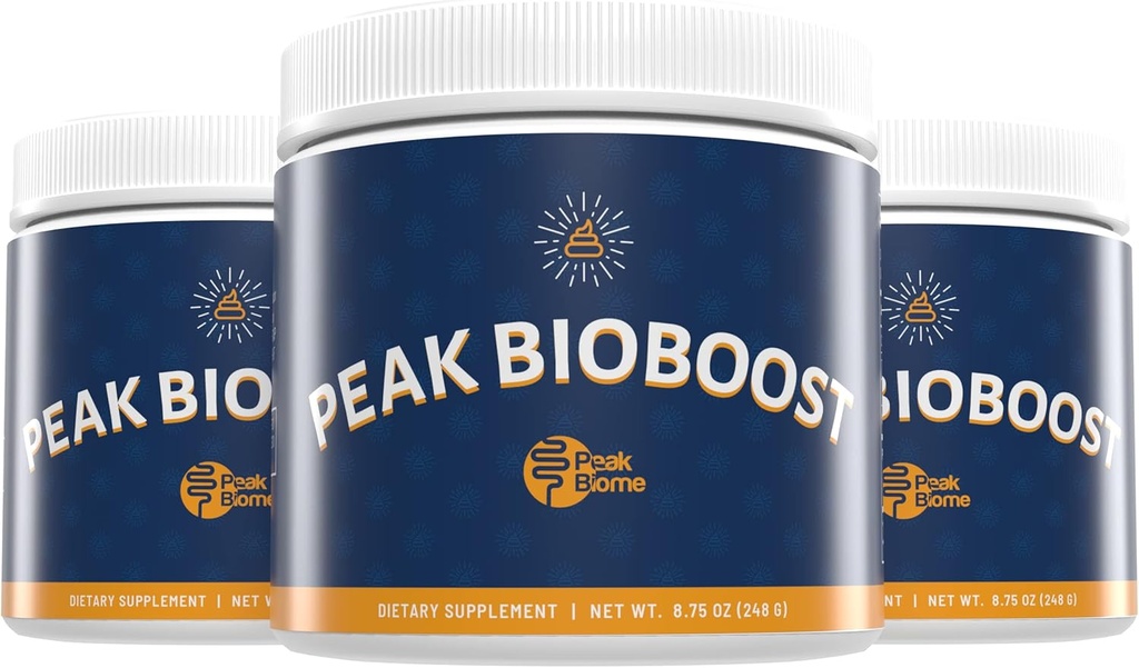 Peak BioBoost Prebiotic Fiber Supplement for Colon Cleanse - Flavorless Digestive Nutritional Supplements - Easy to Dissolve - No Gluten, Soy o Dairy - Suministro de 3 meses - 90 Servings