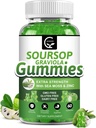 Orgánica Soursop Graviola Gummies - 2200mg Extra Strength Soursop Leaves Extract w/Sea Moss Extract 200mg, Zinc &amp; Vitamin C - Supports Immunity, Liver, Zzz & Antioxidant, Gluten Free, Vegan, 60 Gummies