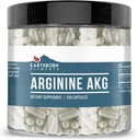 Elementos terrestres Arginina AAKG 200 Capsules, Puro " Undiluted, No Additives