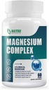 Suplemento Complejo de Magnesio 500 mg- Suplementos Minerales de Magnesio, Glycinate de Magnesio, Citrato, Malate, Taurate con B6 - Hueso, Corazón, Muscle &amp; Nervous System Support - 60 cápsulas