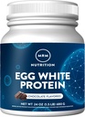 MRM Nutrición Egg White Protein ← Chocolate Flavored  23g Proteína libre de grasa Silencio con enzimas digestivas ← Valor biológico más alto Silencio Testado clínicamente  servir