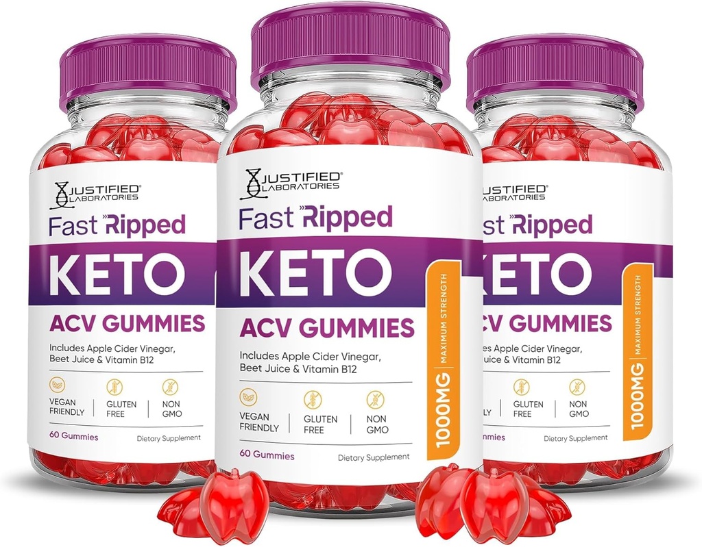 Laboratorios Justificados (3 Pack Keto Rush Keto ACV Gummies Fórmula 1000MG Keto Rush Keto Gummies Apple Cider Vinegar Boost Formulado con Powder Pomegranate Beet Juice B12 Vegan No GMO 180 Gummys