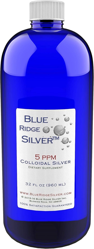 5 ppm 32 oz Colloidal Plata Natural Immune Apoyo Salud Suplemento