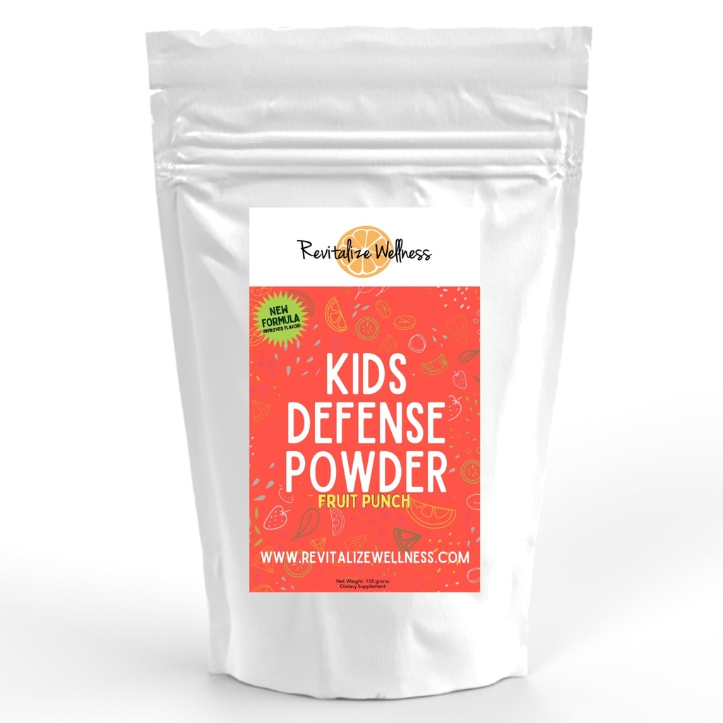 Defensa de los niños Polvo tóxico Nueva Fórmula, Mejor sabor tóxico Ortomolecular Dosis de 1000 mg Vitamina C y 250 mg B3 Silencio Pure, Corn Free, " GMO-Free TEN Fruit Punch Flavor TEN 120 Servings