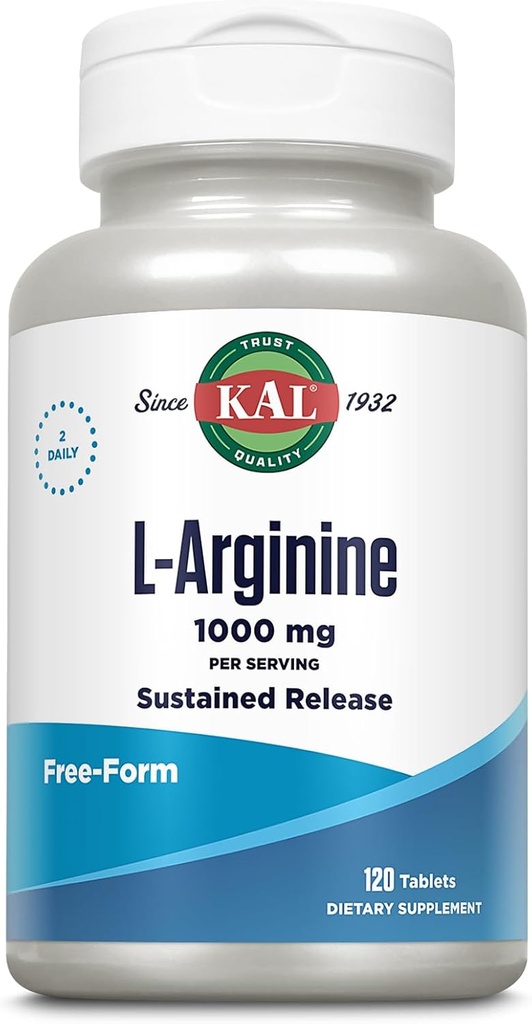 KAL 1000 Mg L-arginine Tablets, 120 Conde