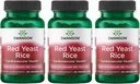 Swanson Hecho con traje de levadura roja tradicional orgánico 600 Milligrams 60 Veg Capsules (3 Pack)