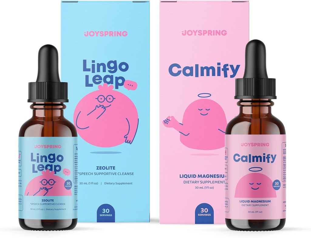 Joyspring Magnesium Glycinate " Citrate Liquid for Kids and Speech Delay Suplemento para niños