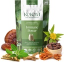 Immune Power - Orgánica Ashwagandha Root Powder Blend - Incluyendo Cordyceps & Reishi Mushrooms - Apoya una Respuesta Saludable Inmunitaria* - Vegan, Gluten Gratis, No Añadido Sugar - 30 Serviciones - 120g