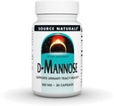 Fuente Naturales D-Mannose, Potent Urinary Tract &amp; Bladder Health Support*, 500mg - 30 cápsulas