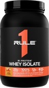Regla 1 R1 Proteína Whey Isolate - con 25g Protein &amp; 6g BCAA Exclusivamente de Fuentes hidrolizadas para la recuperación del entrenamiento (2 libras*, Carmel saltado)