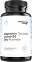 3-in-1 Zinc Picolinate Magnesium Glycinate Suplementos con Vitamina B6 TEN Magnesium y Zinc Vitamin TEN Reproductive & Fertility Health, Hormone Balance, Immune System Support confidencialidad Packaging May Vary