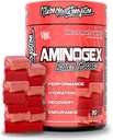 VMI Sports Aminogex Ultra TENIDO BCAA Powder ANTE Amino Acid + Betaine y Glutamine TENIDO Amino Acid Post Workout Recuperación Bebida ← Intra Workout Bebida con electrolitos TENIDO (Red Fruit Candy)