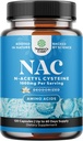 NAC Suplemento N-Acetyl Cysteine 1000mg - Vegan High Absorption Non-Smelly NAC 1000mg Capsules Glutathione Precursor para la limpieza del hígado Detox Reparación Plus Lung Health and Immunity Support (2 meses)