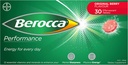 Berocca Performance 30 Effervescent Tablets- Original Berry Flavor Versión Internacional Caffeine Free