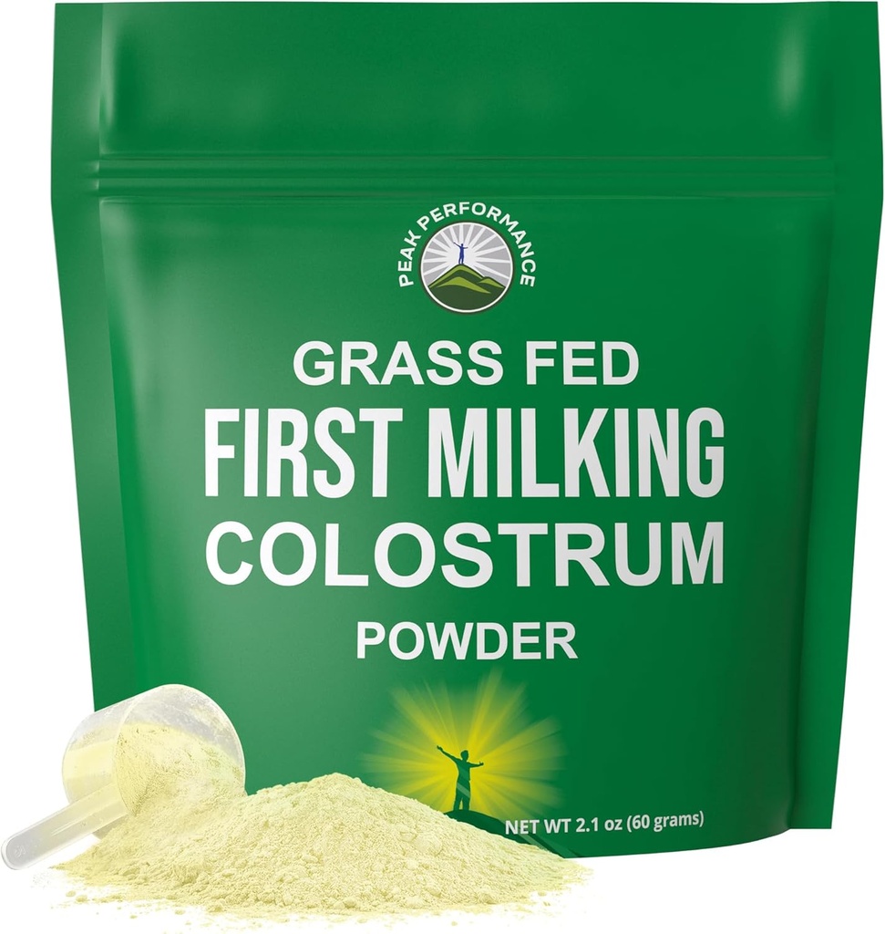 Primer polvo de colostrum de leche de Grass Fed USA Vacas Milked Dentro de 6 horas de dar nacimiento para obtener los nutrientes más bioactivos. Suplemento de alto nivel de inmunoglobulina Bovine Colostrum para humanos