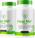 (2 Pack) Escuchame + cápsulas, HearMe oficial + píldoras, Oírme más Fórmula de oído para una audiencia saludable, HearMe Premium Plus para la salud del oído, soporte de limpieza natural del oído, oído Me+ Revisión (120 cápsulas)