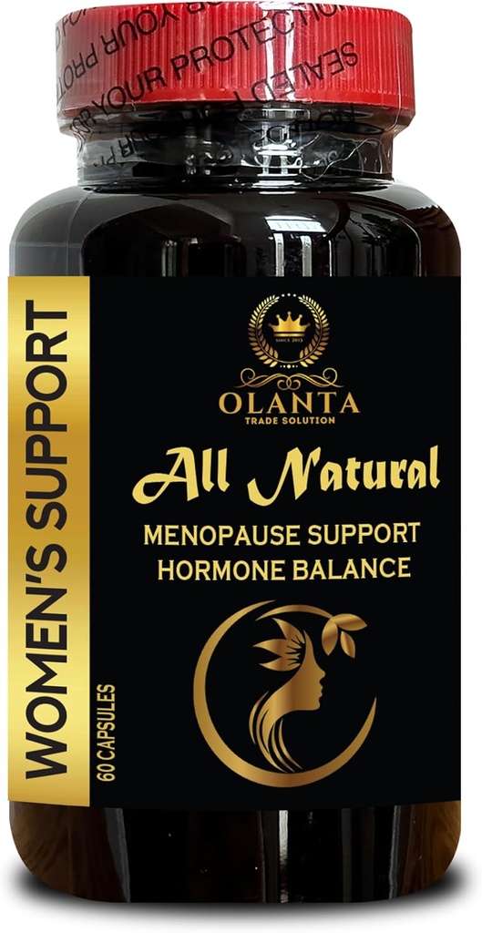 Apoyo a la menopausia para las mujeres - Negro Cohosh Root Pills y Suplemento Herbal, Hot Flashes, Menopause Vitamins for Women, Wild Yam Root - 1 botella 60 cápsulas