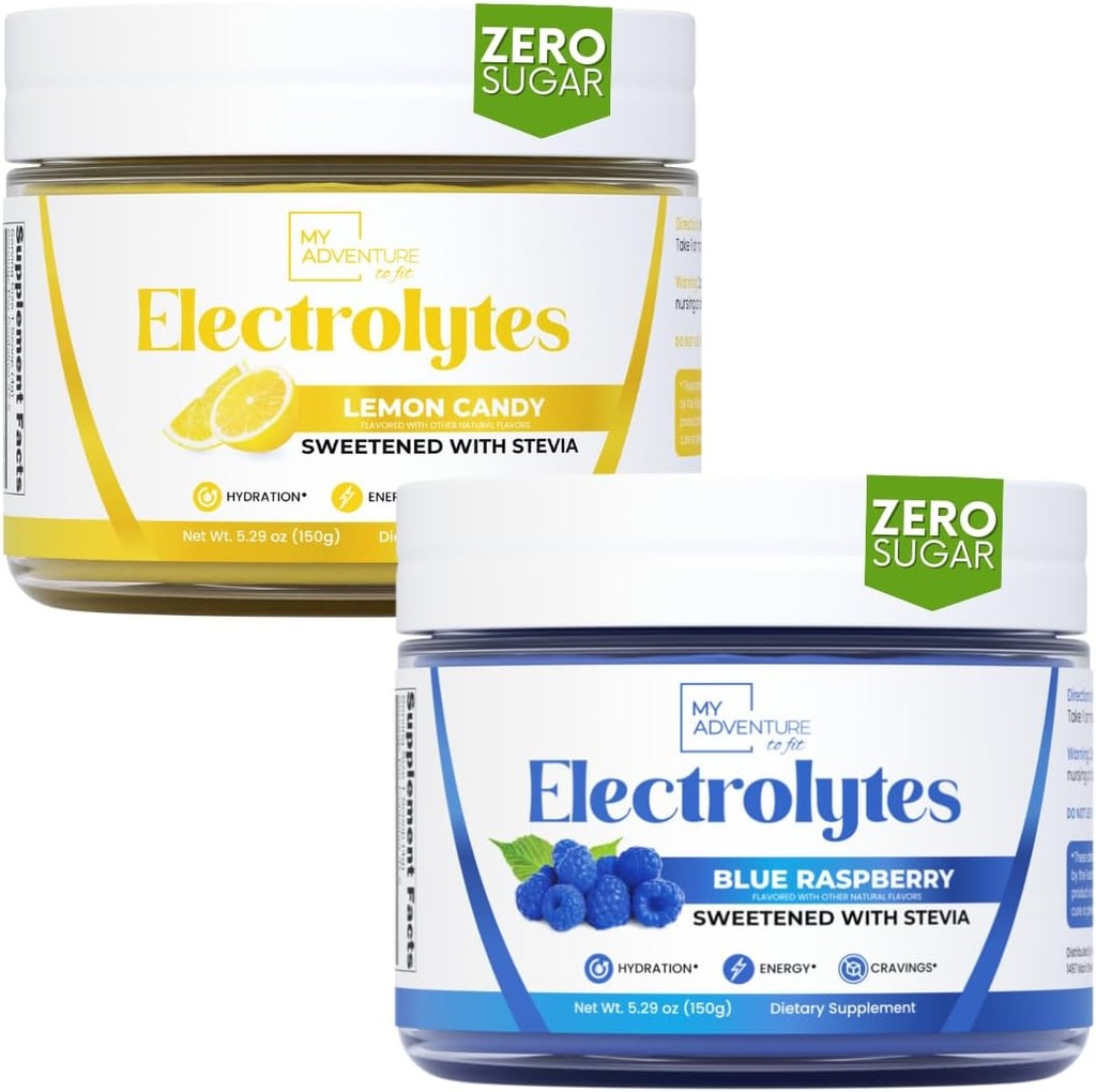 Mi aventura a Fit Electrolytes - Blue Raspberry + Lemon Candy Flavored
