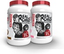 5% Nutrición Real Carbs + Protein (2 Pack Bundle) ← Limpia Mass Gainer Protein Powder ← Real Food Carbohydrate Fuel for Pre Workout/Post-Workout Recovery Meal (Chocolate + Pastel de Cumpleaños)