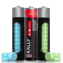 Rally Caffeine Mints, 60 Milligram, Instant Energy, Fresh Breath, Caffeinated, 0 Azúcar, Natural Peppermint, Cinnamon, Wintergreen Variety Pack (3 Packs, 30 Mints)