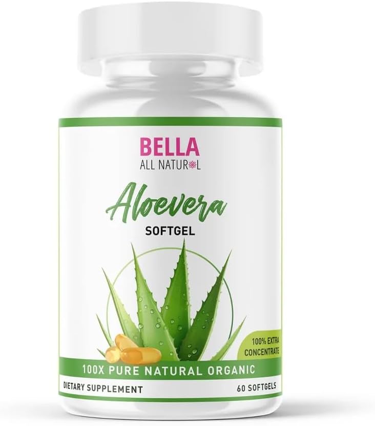 Bella All Natural Aloe Vera Softgels