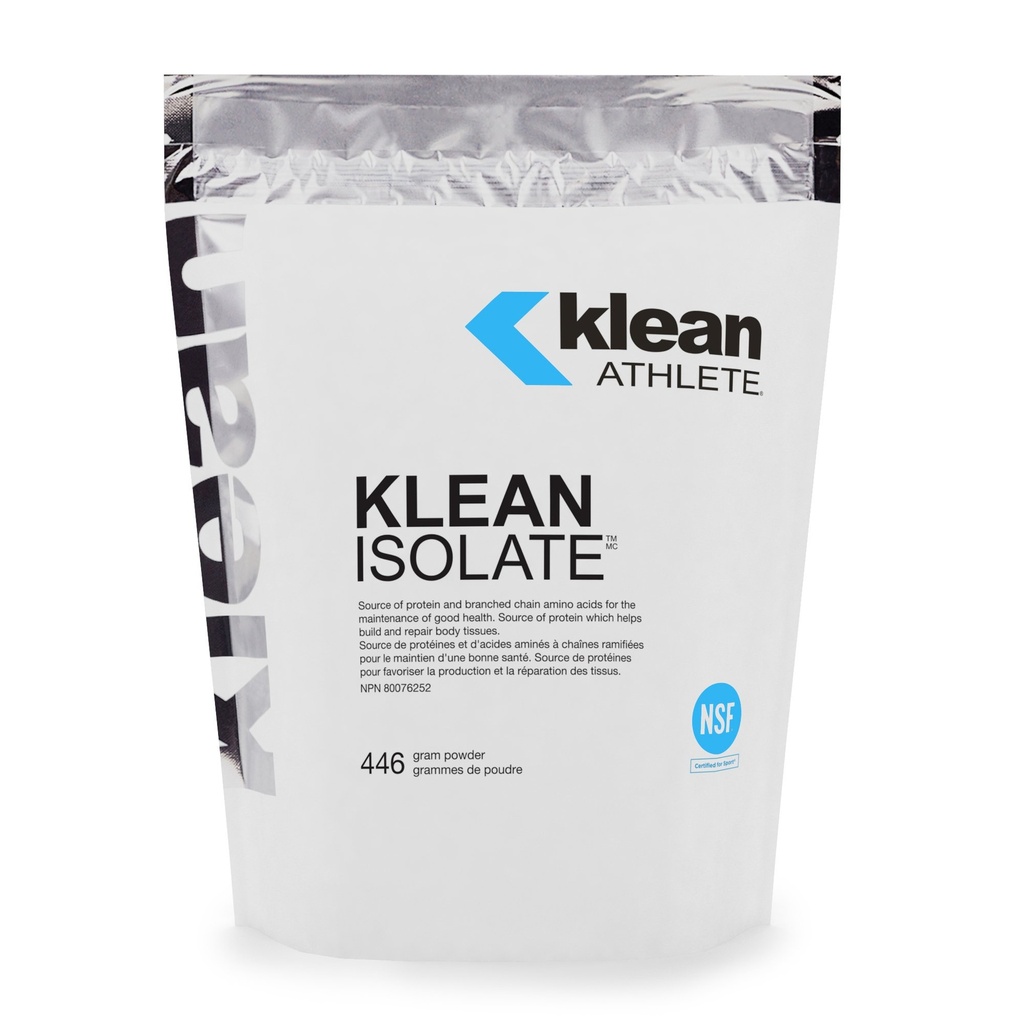 Klean Athlete Klean Isolate - Whey Protein Isolate - Daily Protein &amp; Amino Acid - La ingesta para la integridad muscular* - NSF certificado para el deporte - 20 servidumbres - Desflavorado