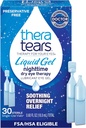 TheraTears Liquid Gel Nighttime Lubricating Eye Drops for Dry Eyes, Single-Use Vials, 30 Count