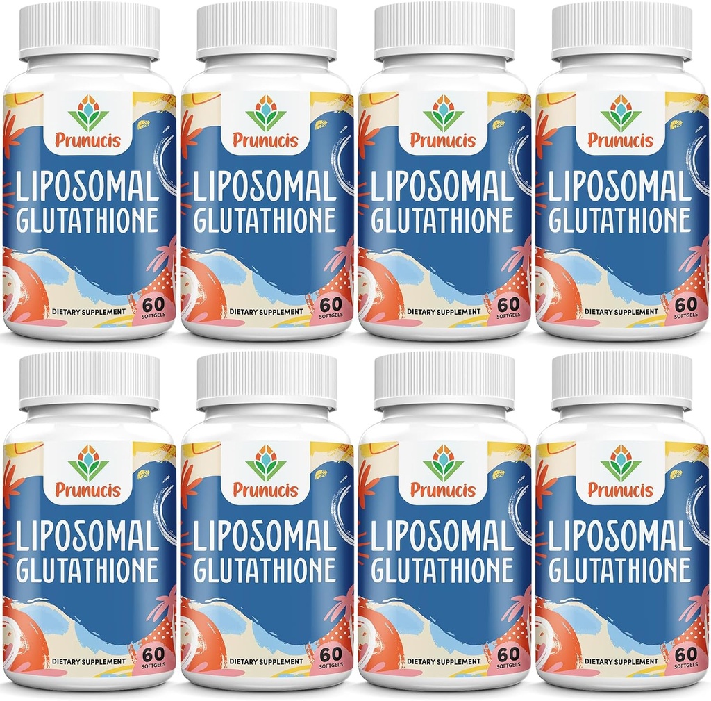 2400MG Liposomal Glutathione, with Vitamin C, Milk Thistle & Alpha-Lipoic Acid, Master Antioxidants, Pure Reduced L-Glutathione - Immune System, Cell Repair, Energy, High Absorption, 480 Softgels