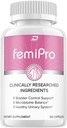 Suplemento de apoyo FemiPro - Píldoras Probióticas Femi Pro, FemiPro Soporte 24 horas Microbiome Probiótico Control de orina Leaks Health, Femie Pro Reseñas (60 Cápsulas)